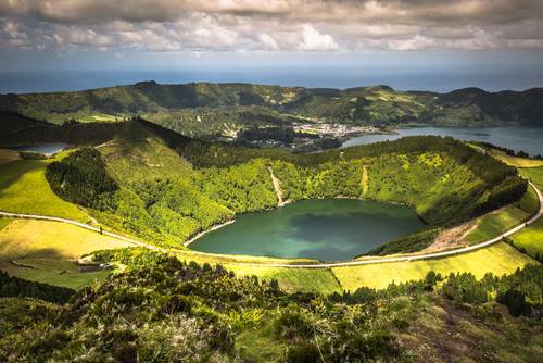 Sete Cidades Lagoa Ponta Delgada AZORES
